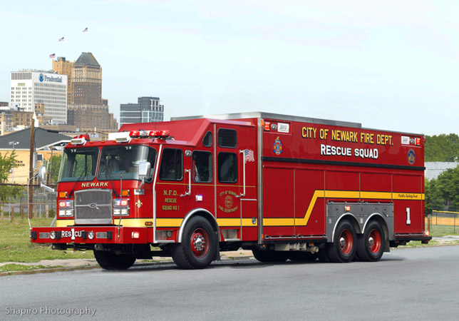 Newark Fire Department EONE Rescue 1